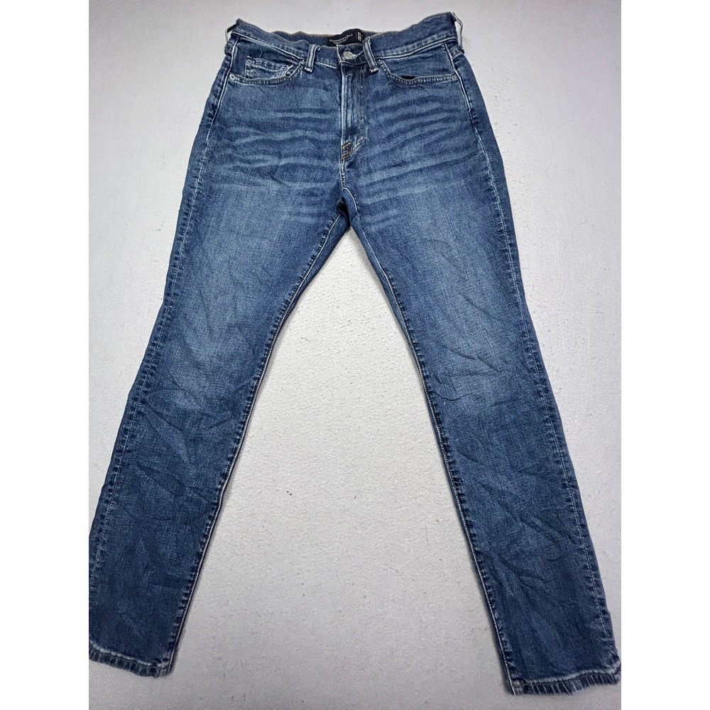 Abercrombie & Fitch Athletic Slim Jeans Cotton Blend Blue 31x32 Mens